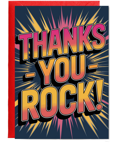 Thank you card You Rock