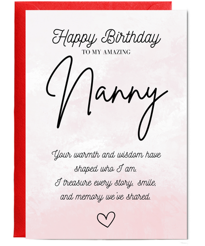 Gold Happy Birthday Nanny