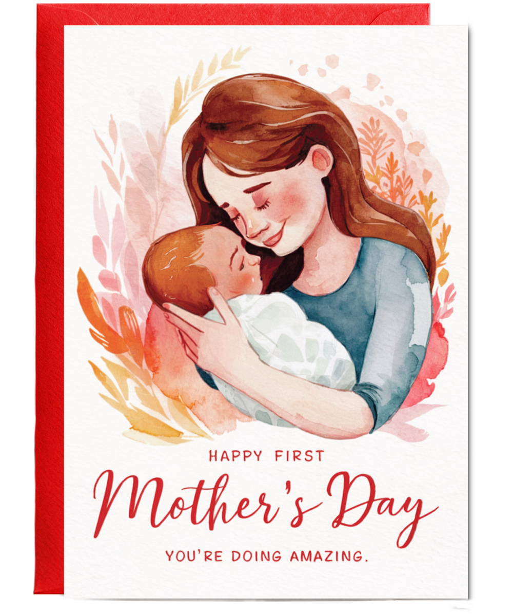 happy first mother's day, you're doing amazing