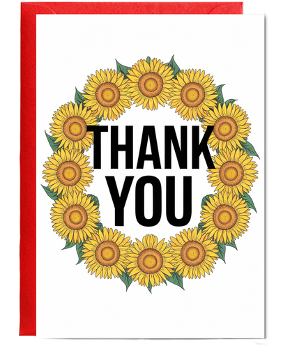 Thank You - Sunflower Border