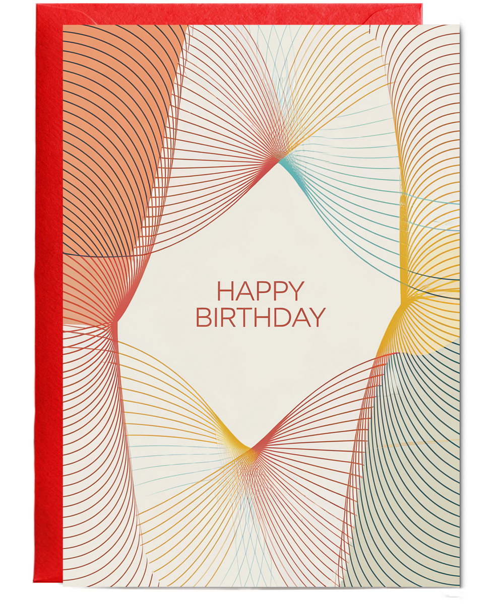 Overlapping Curves in Bright Colors