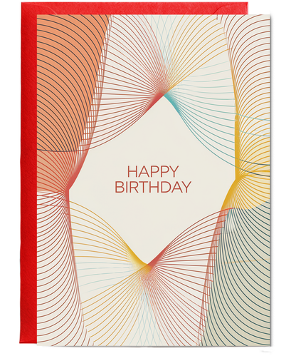 Overlapping Curves in Bright Colors