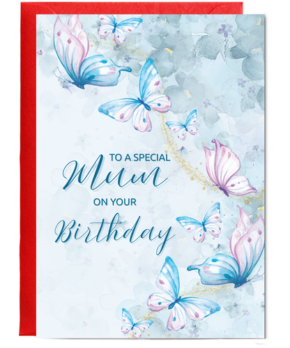 To a special mum on your birthday, butterfly