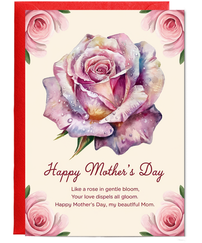 Mothers Day Card beautiful mum Happy Traditional poem