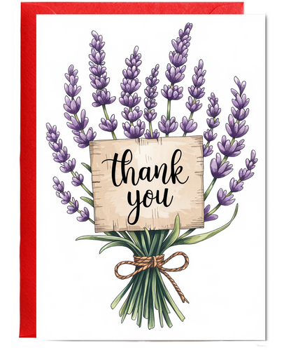 Thank You - Lavender Sprigs