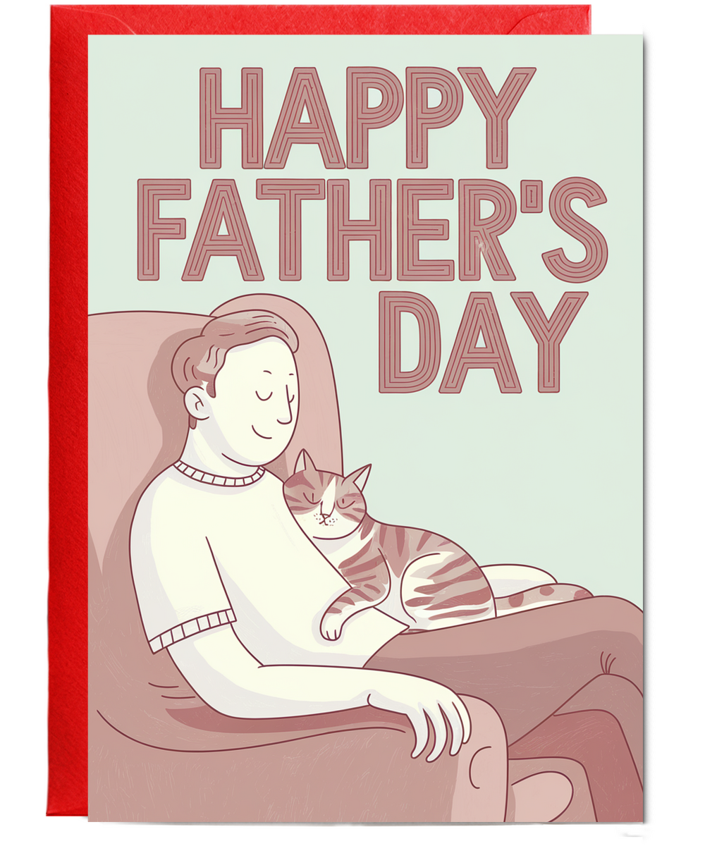 Happy Father's Day - Cat and Dad