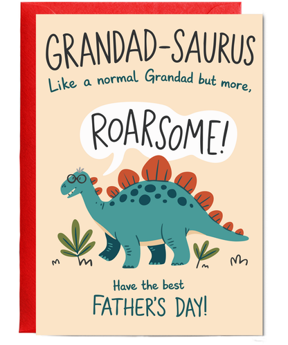 Father's Day card grandad-saurus