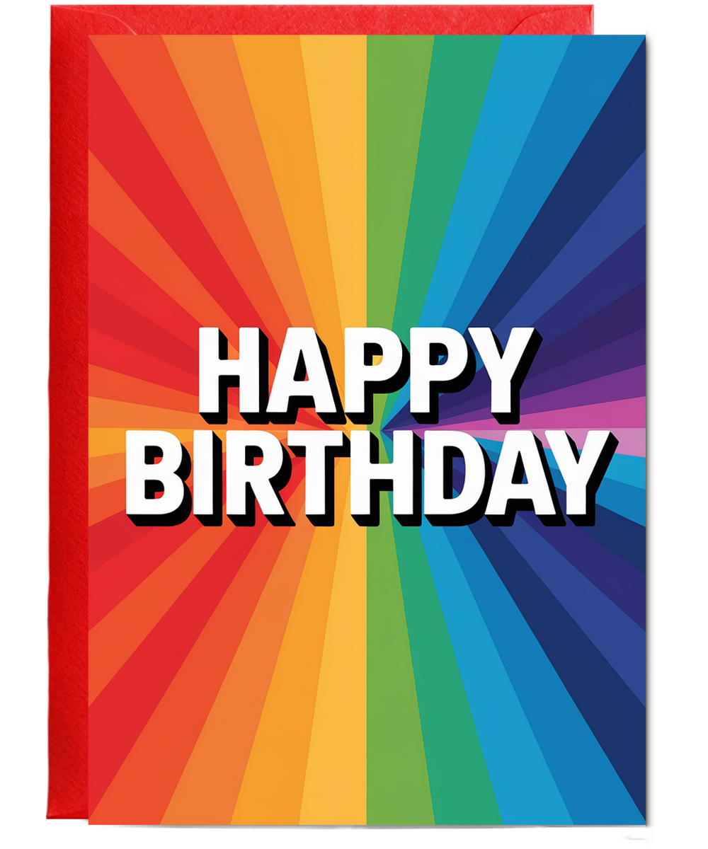 Striped Rainbow Background