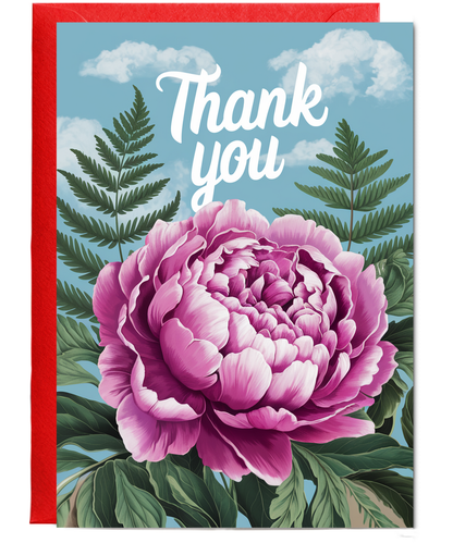 Thank You - Peony and Fern