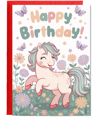 Happy Birthday Pretty Pastel Pony