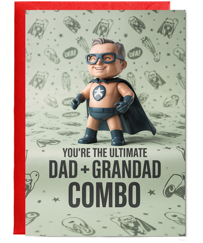 Fathers Day card You're the Ultimate Dad Grandad Combo