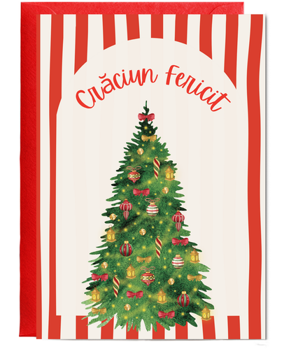 trendy Merry Christmas Crăciun Fericit Romanian