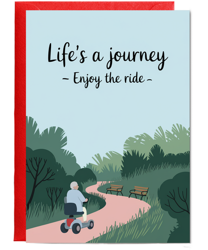 Funny Birthday Card Life's a Journey – Enjoy the Ride