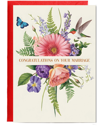 humming bird congratulations on your marriage