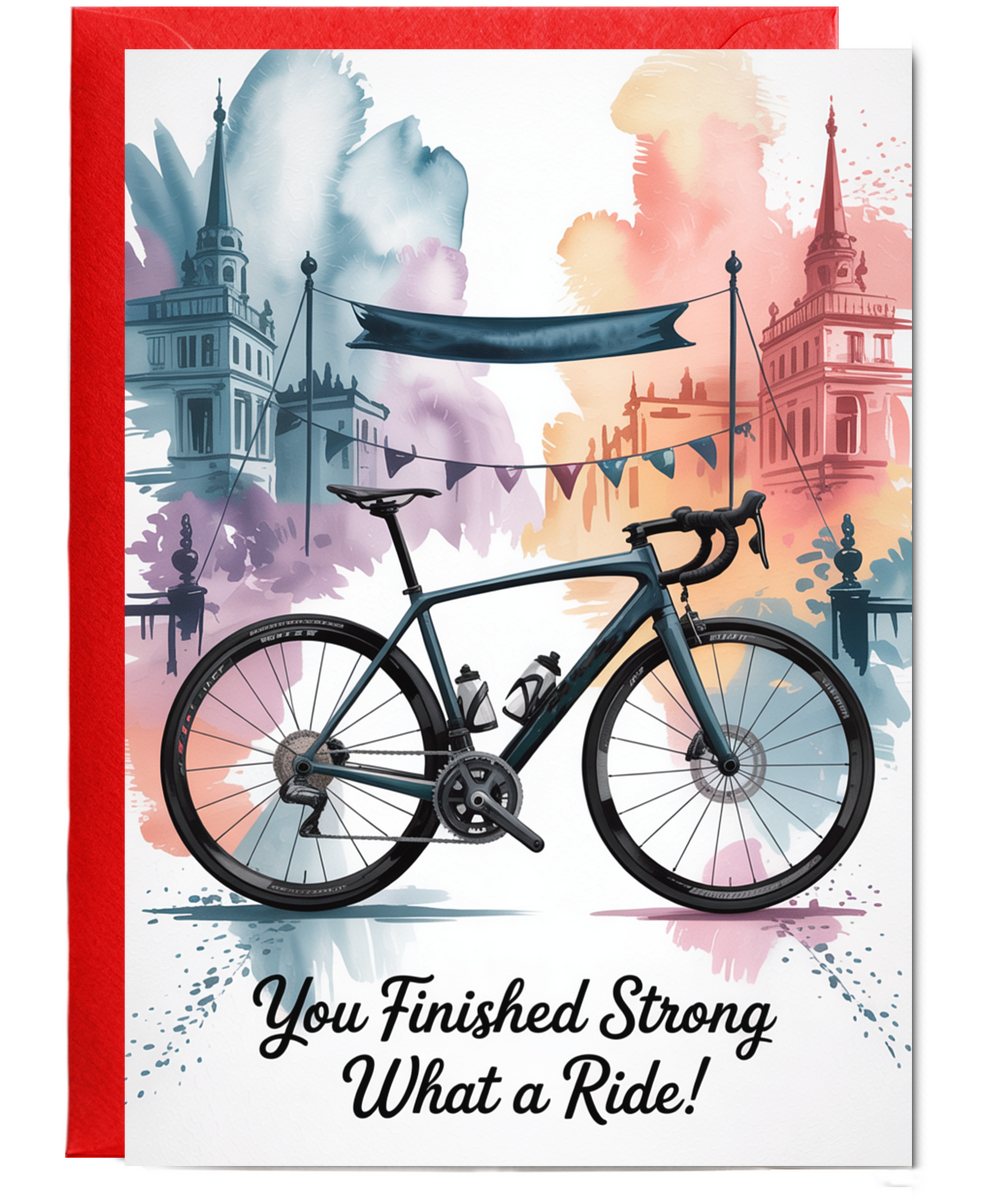 you finished strong, what a ride