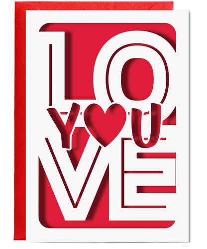 Valentines LOVE I heart you