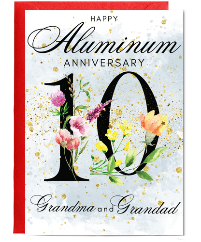 A5 Aluminum anniversary Grandma and grandad