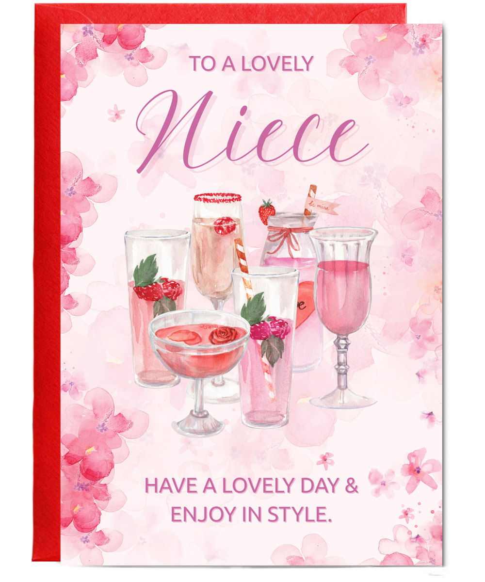 cocktails to a lovely niece Happy birthday