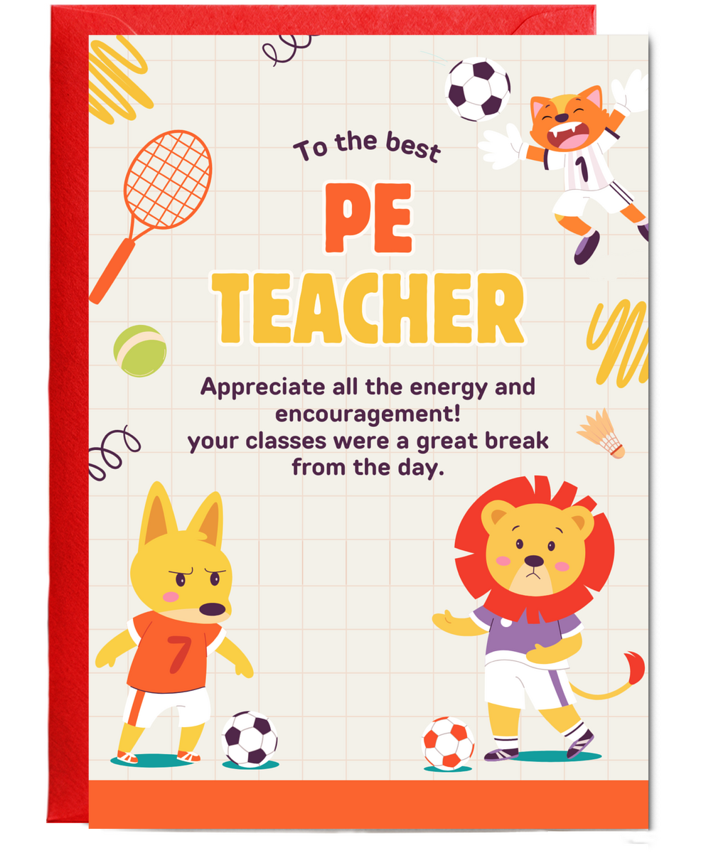 To the best pe teacher