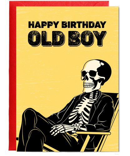 Happy Birthday Card for Him Old Boy Best Mate