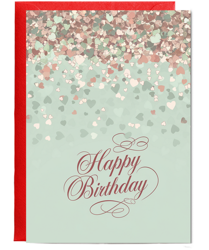Happy Birthday Card confetti illustration