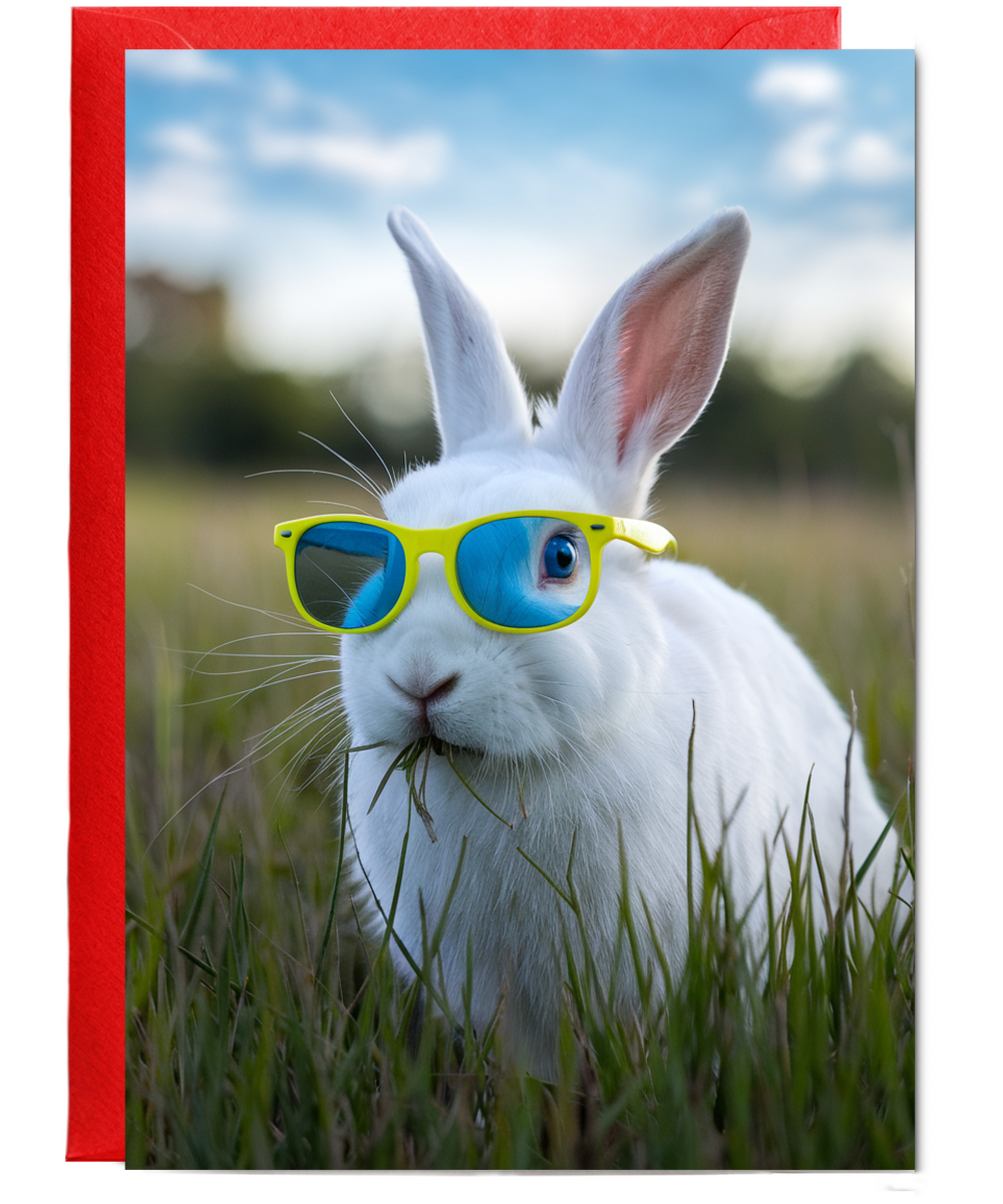 Rabbit with Neon Glasses