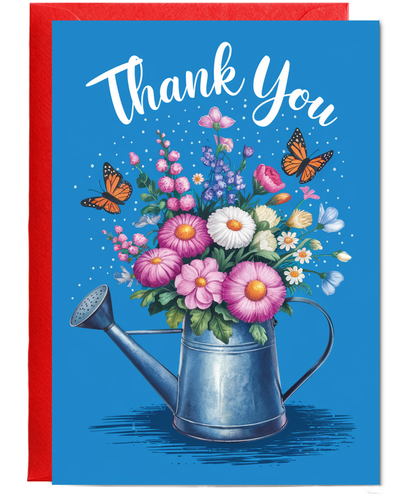 Thank You Watering Can Flower Bouquet
