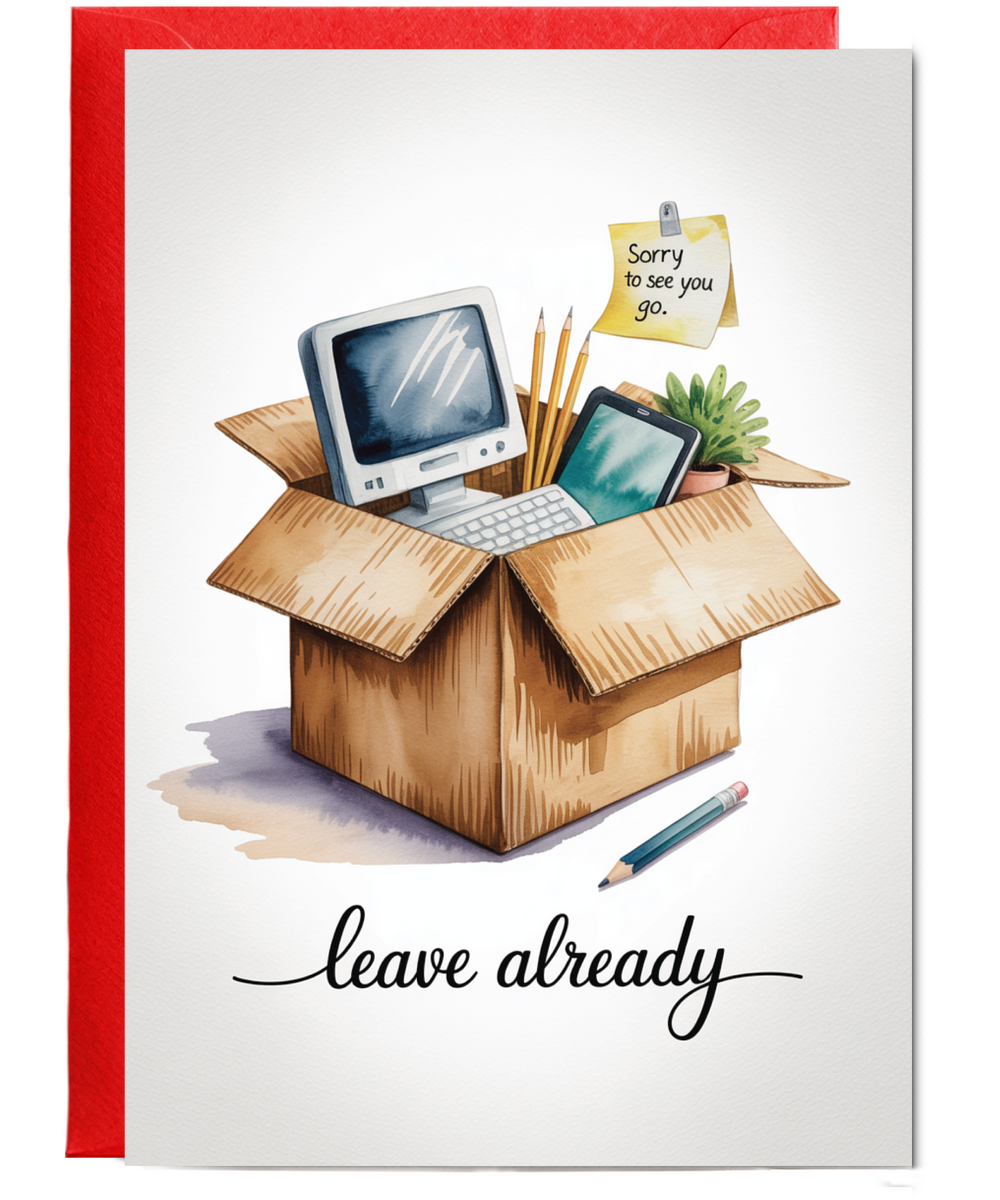 leave already, sorry to see you go