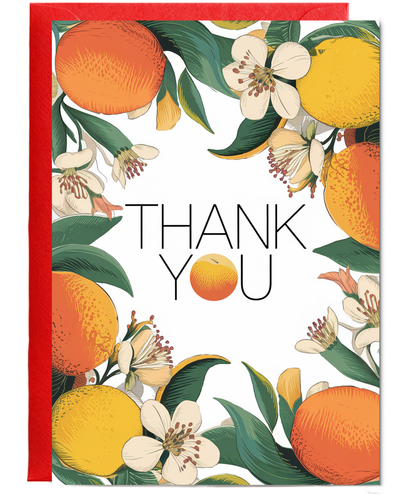 Thank You - Citrus Blossom Design