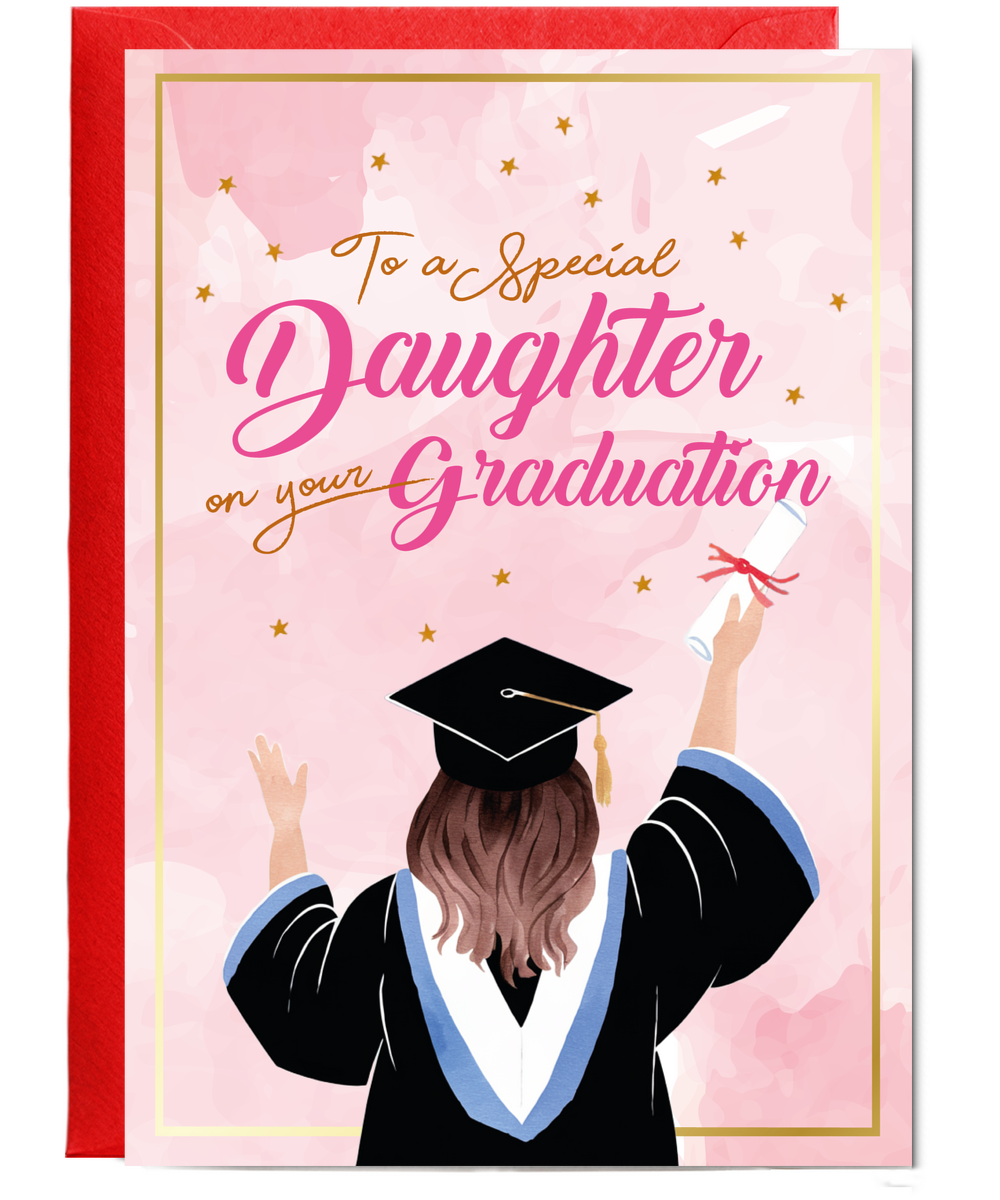 To a Special Daughter on Your Graduation in Watercolour
