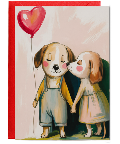 Valentines Puppies in love