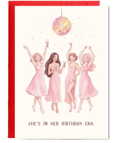 She's in her birthday era. Disco ball celebrations bestie