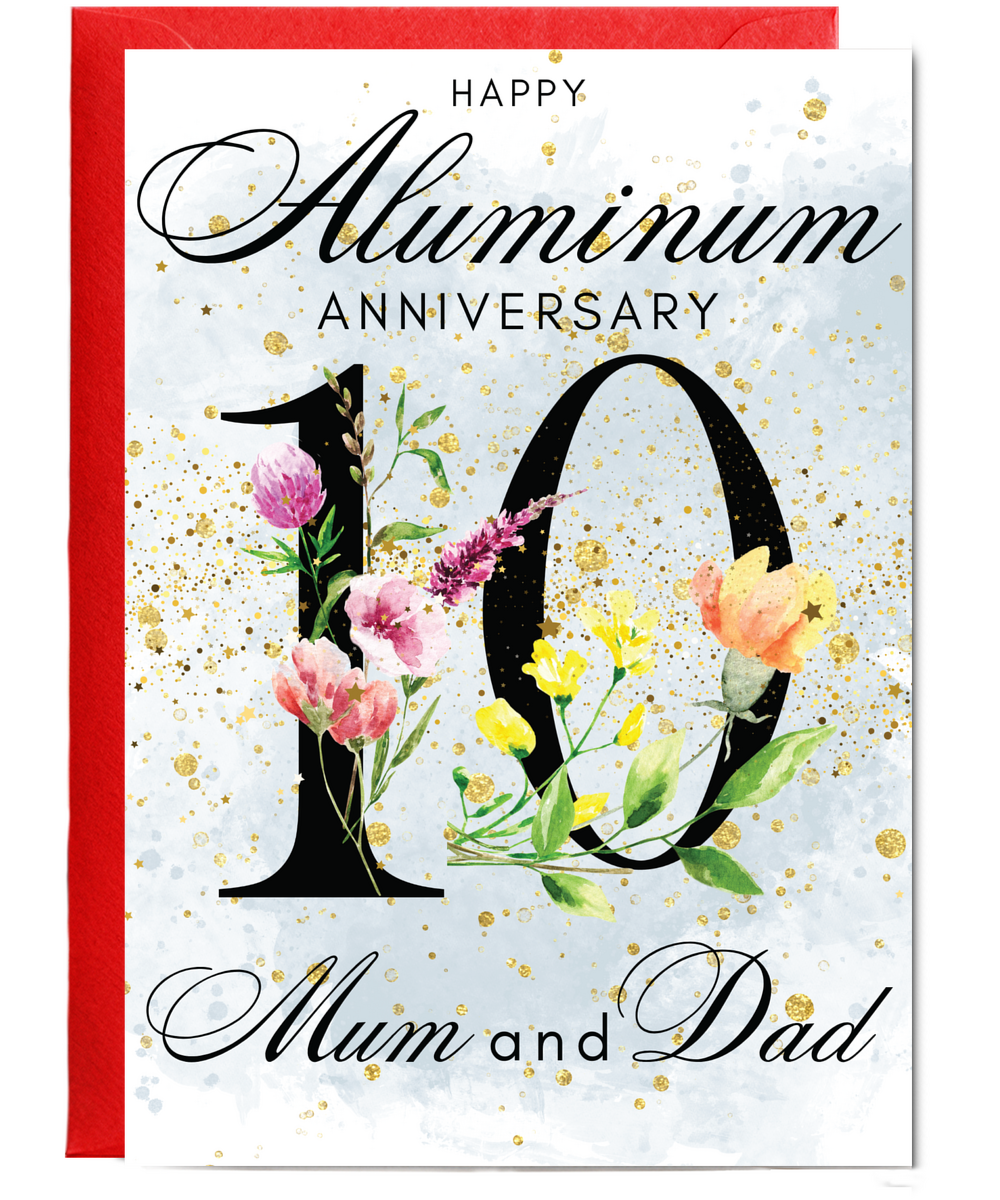 A5 Aluminum anniversary mum and dad