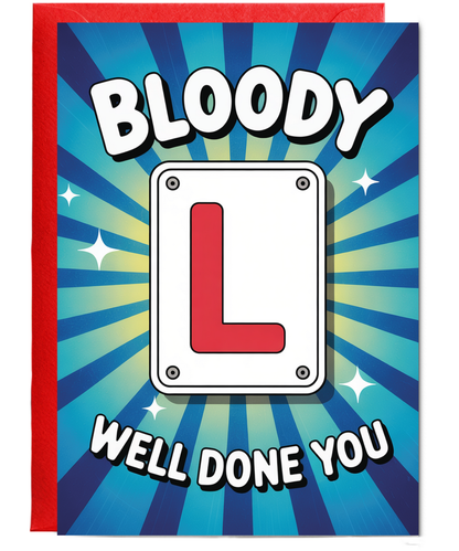 Bloody L well done you