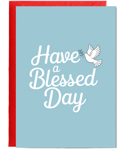Have a Blessed Day Card thank you Olive Branch