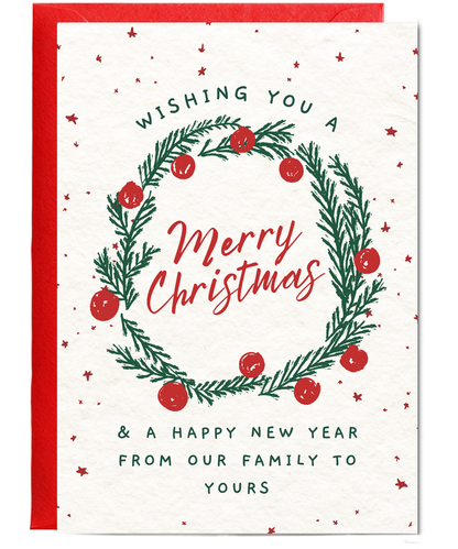 Wishing you a merry Christmas from our family to yours doodle