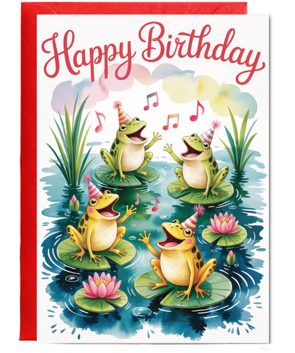 frogs singing happy birthday