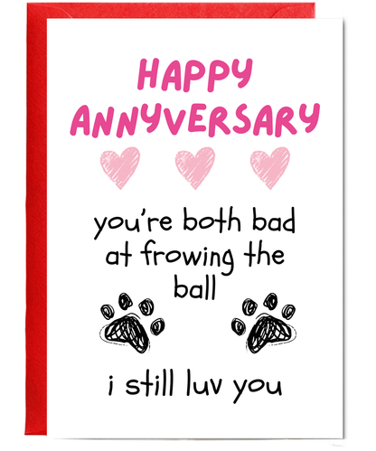 Funny Dog Anniversary Card from the Dog to Pet Parents