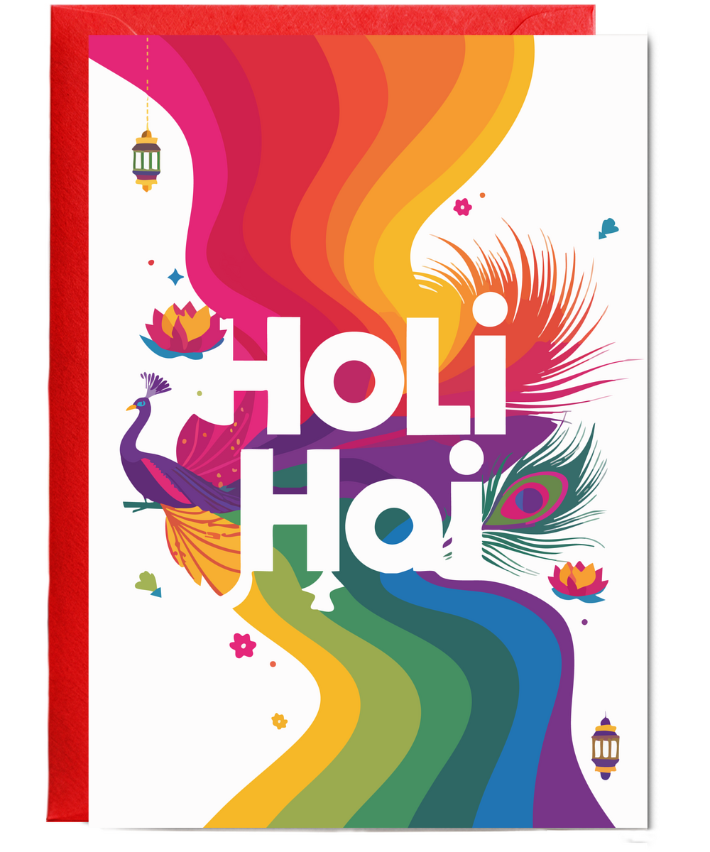 Holi hai peacock