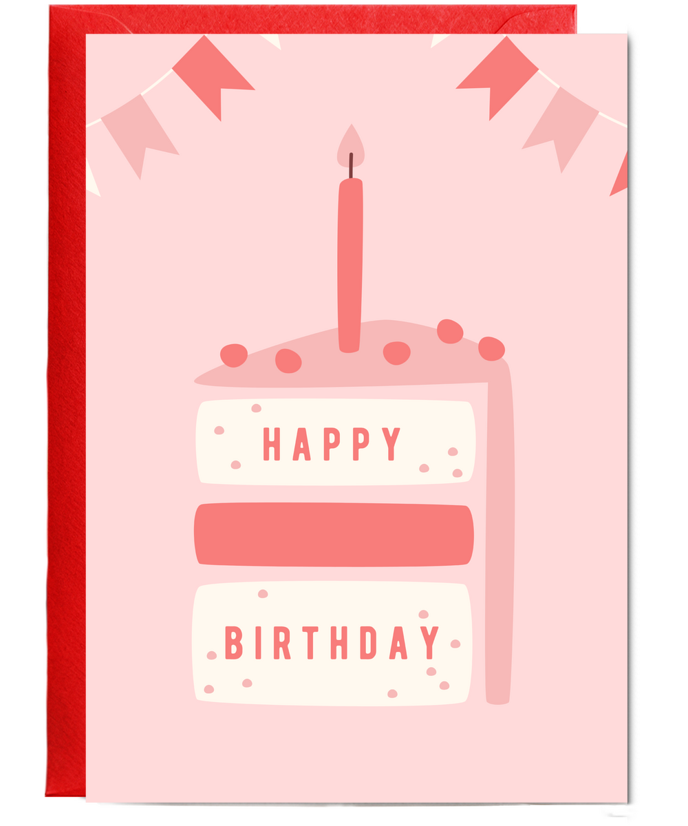 minimalistic girly Happy Birthday