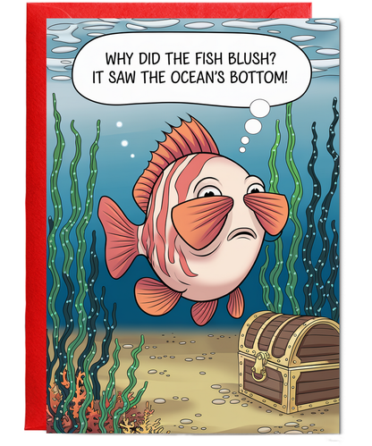 Why did the fish blush? It saw the ocean’s bottom!