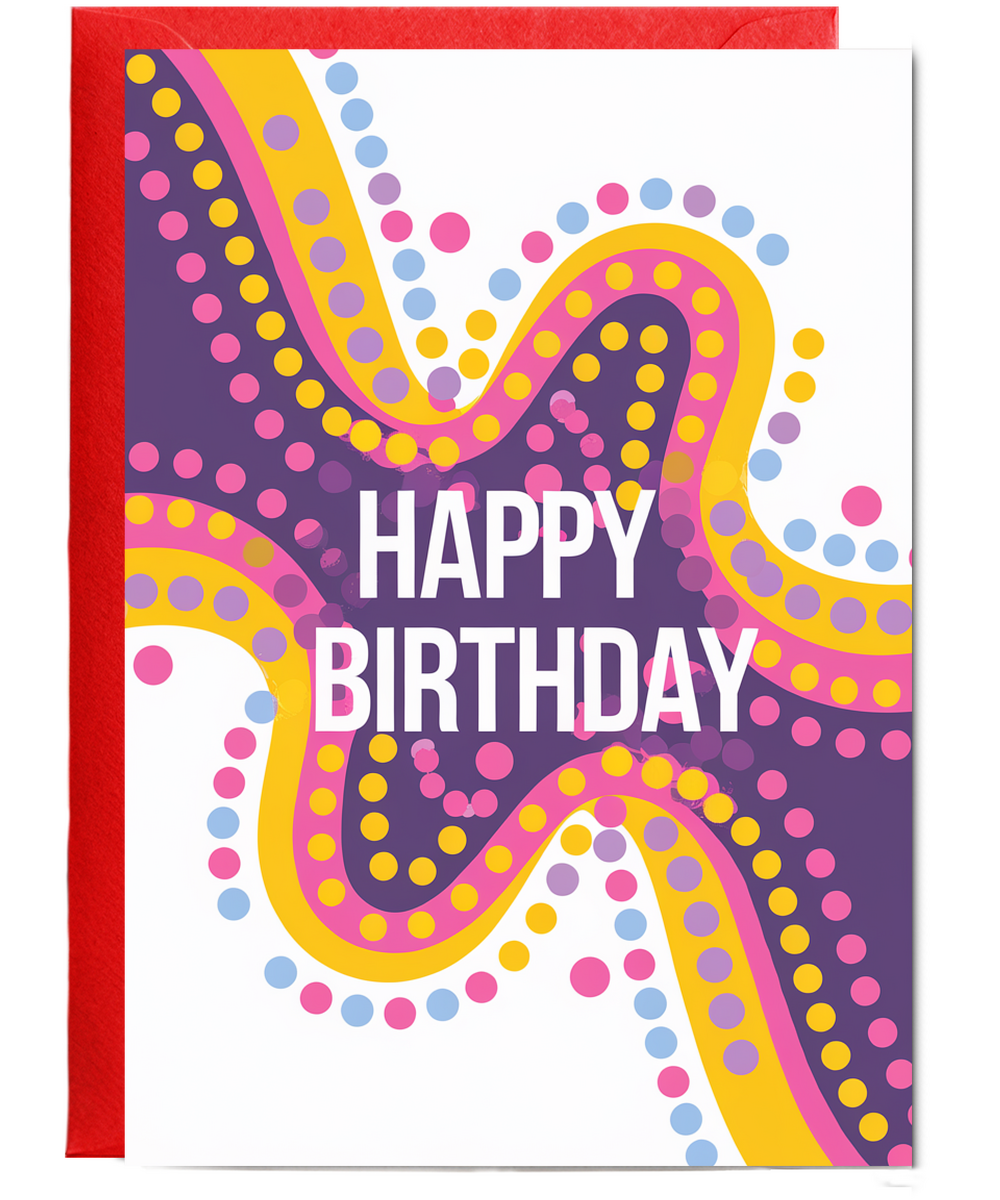 Colorful Abstract Dots and Lines