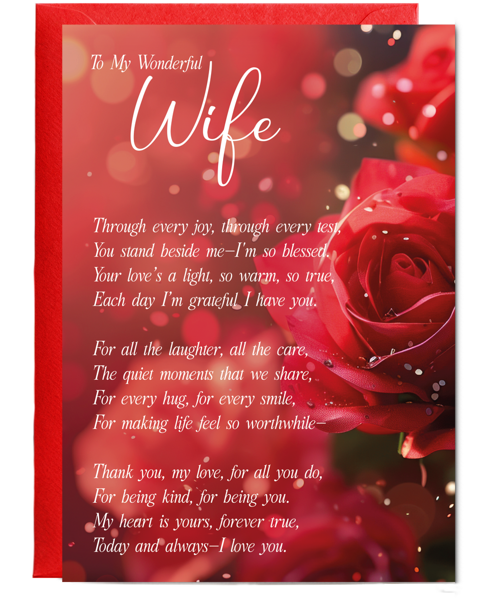 Romantic To My Wonderful Wife