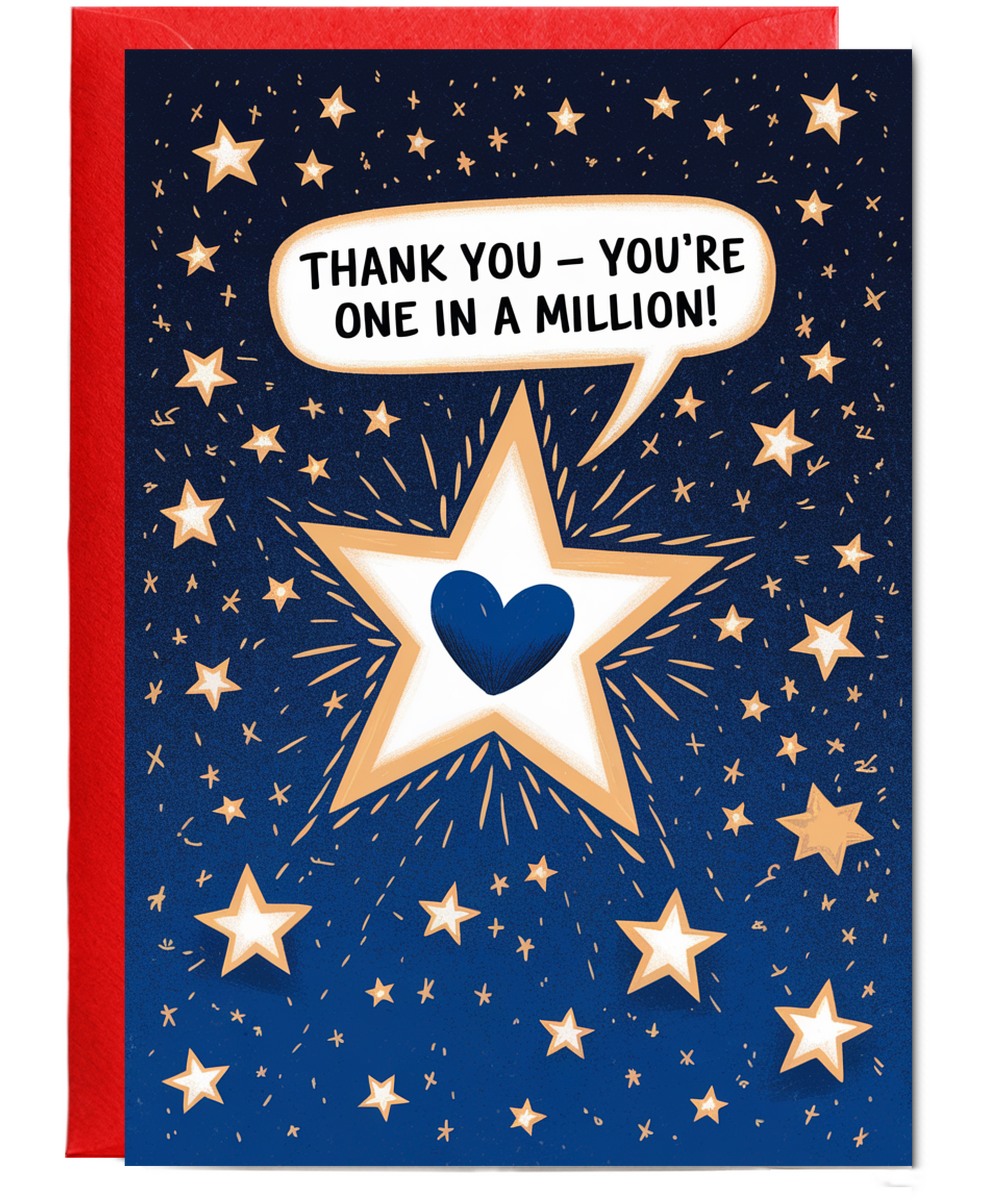 Thank You Card You're One in a Million