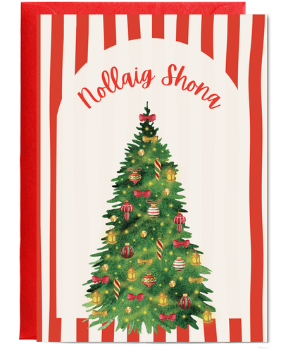 trendy Merry Christmas Nollaig Shona Irish Gaelic