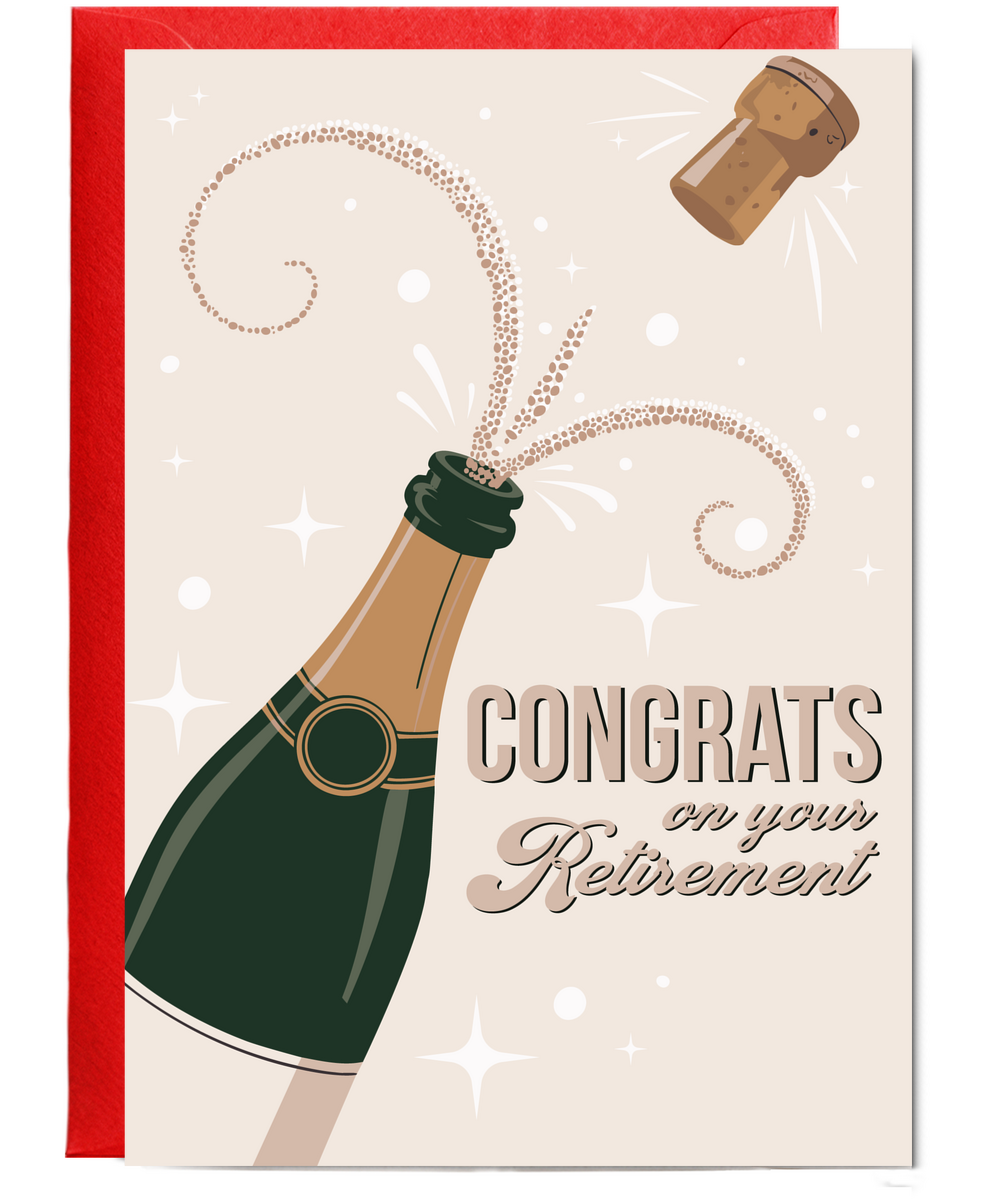 Congrats on your Retirement champaign