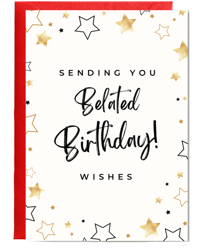 sending you belated birthday wishes