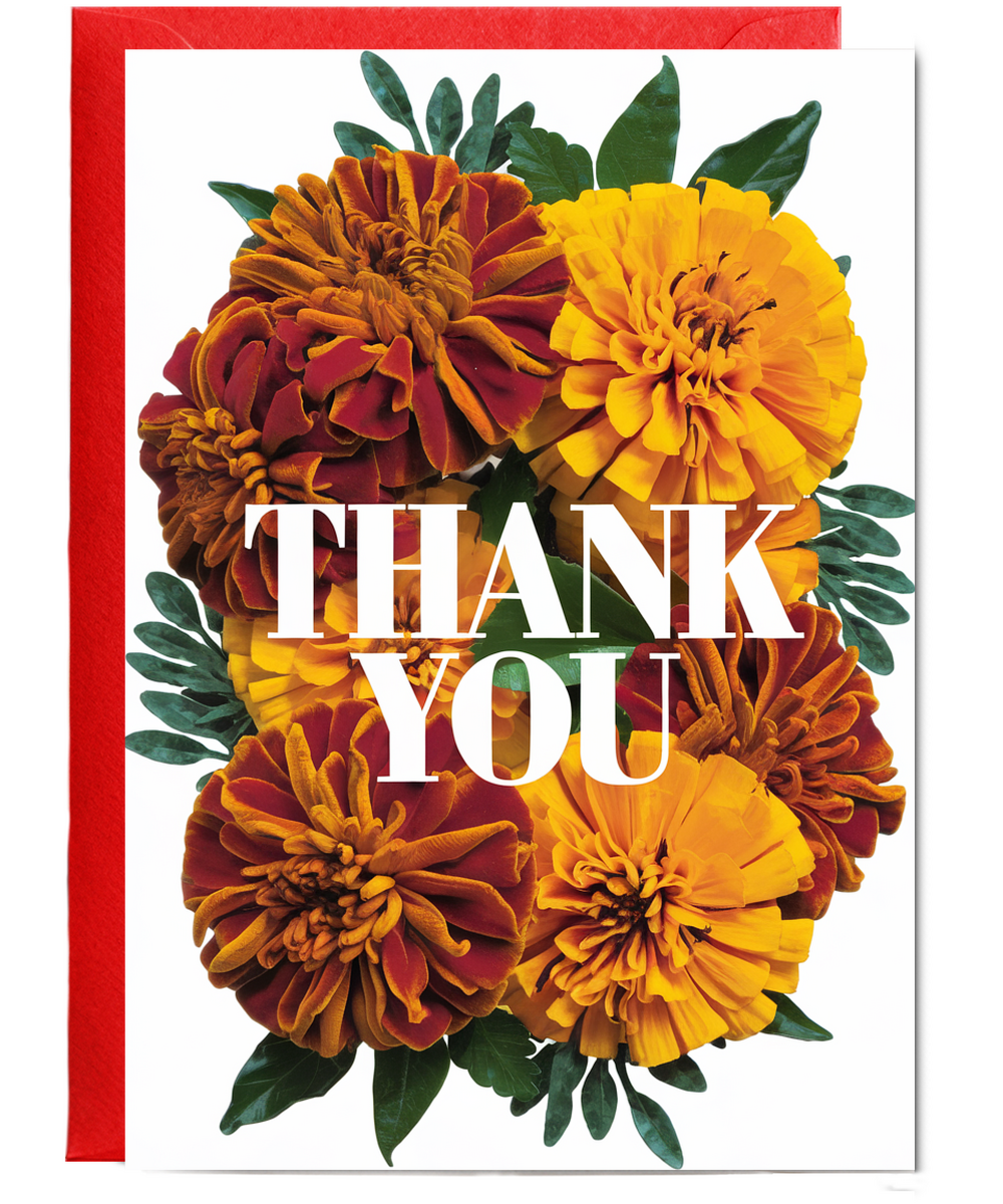 Thank You - Vibrant Marigold Design