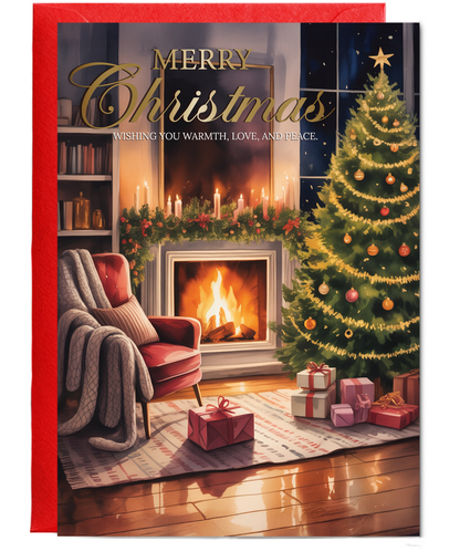 Warm christmas card