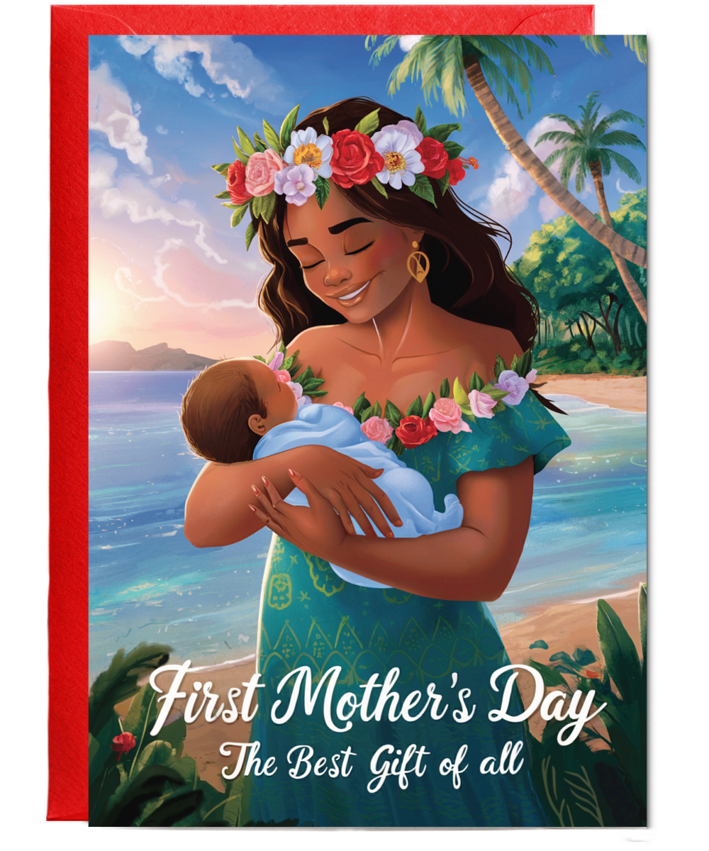 first mother's day, the best gift of all Pacific Islander mother